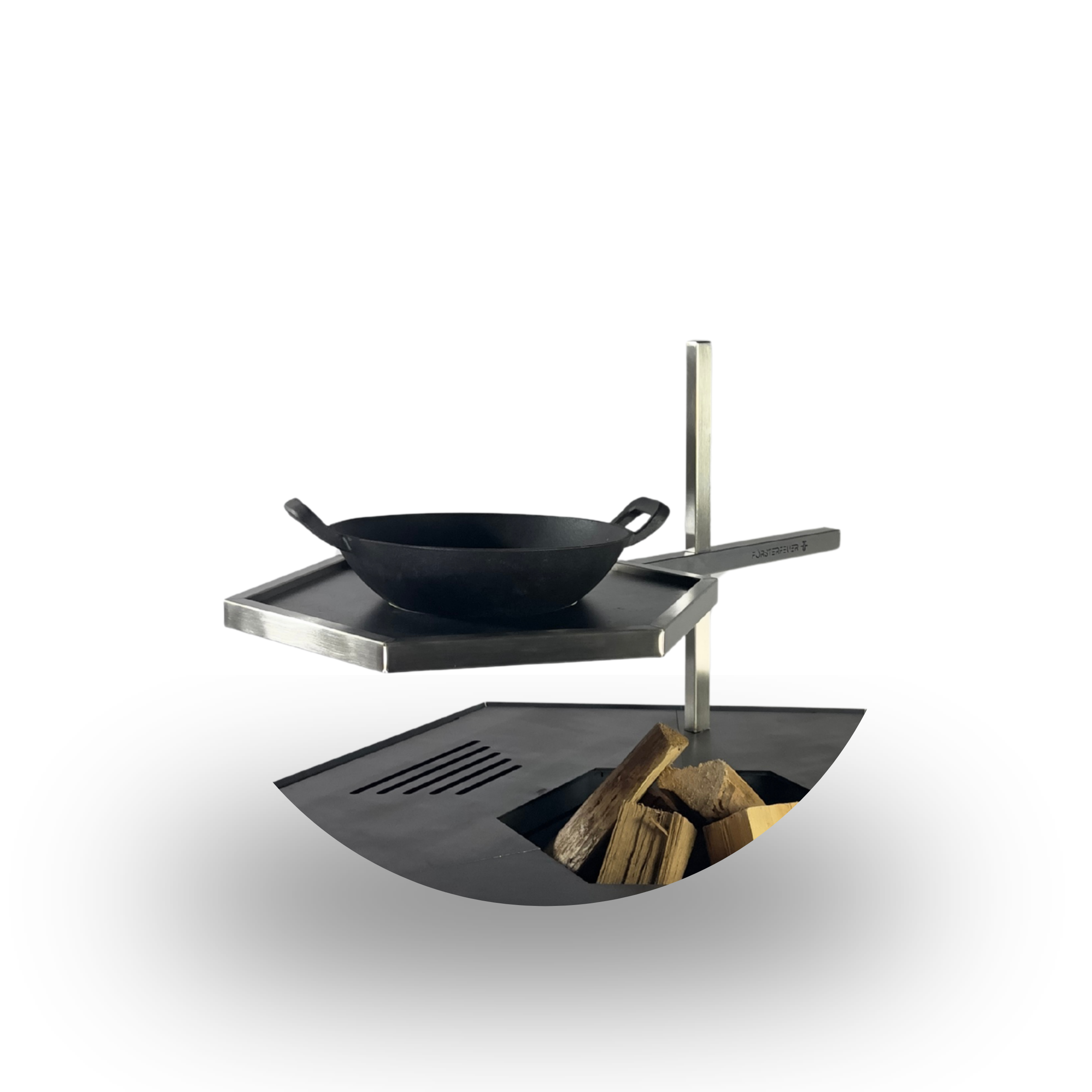 Wokplatte 6-Eck